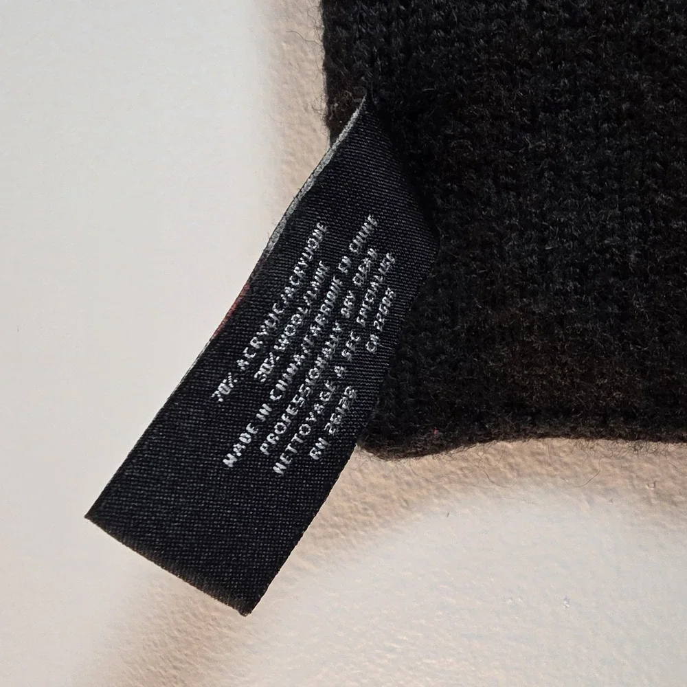 Ralph Lauren Polo Jeans Co. Knit Winter‎ Scarf Black And White
